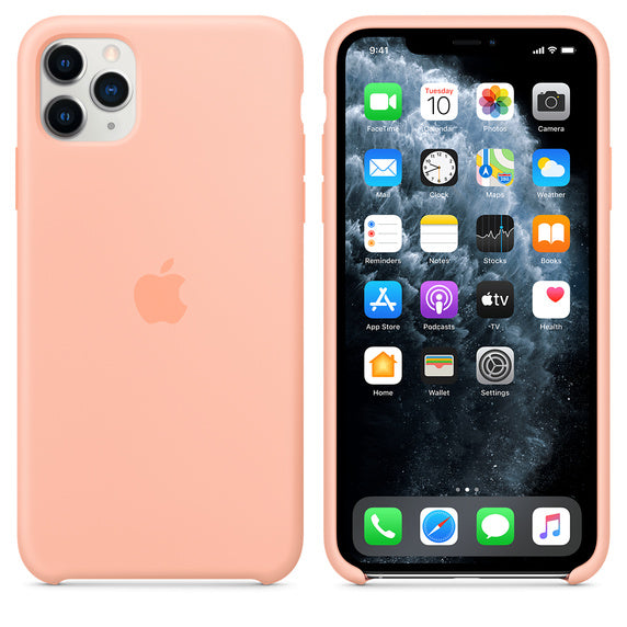 FUNDA APPLE COVER IPHONE 11 PRO 6.5 MAX SILICONA - POMELO