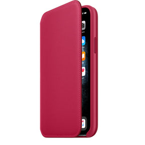 APPLE CASE IPHONE 11 PRO 5.8 LEATHER FOLIO - RASPBERRY