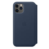 FUNDA APPLE IPHONE 11 PRO 5.8 CUERO FOLIO - AZUL PROFUNDO