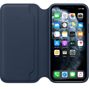 APPLE COVER IPHONE 11 PRO 5.8 LEATHER FOLIO - DEEP SEA BLUE