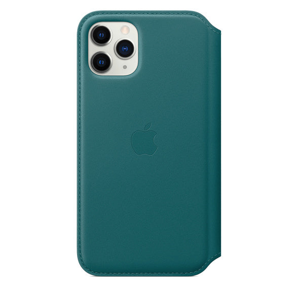 APPLE CAPA IPHONE 11 PRO 5.8 LEATHER FOLIO - PEACOCK