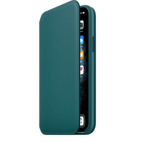 APPLE COVER IPHONE 11 PRO 5.8 LEATHER FOLIO - PEACOCK