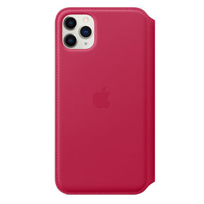 APPLE CAPA IPHONE 11 PRO 6.5 MAX LEATHER FOLIO - RASPBERRY