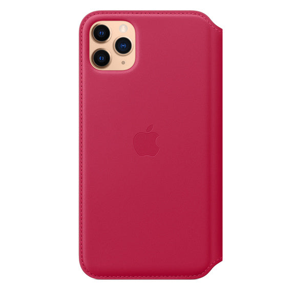 APPLE CASE IPHONE 11 PRO 6.5 MAX LEATHER FOLIO - RASPBERRY