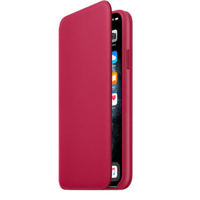 APPLE CAPA IPHONE 11 PRO 6.5 MAX LEATHER FOLIO - RASPBERRY