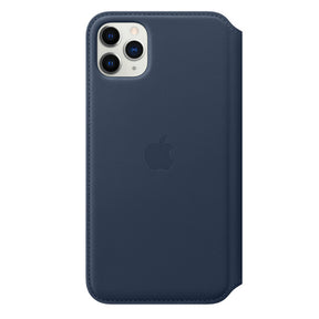 FUNDA APPLE IPHONE 11 PRO 6.5 MAX CUERO FOLIO - AZUL PROFUNDO