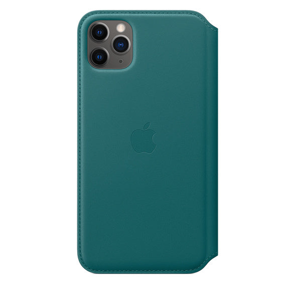 APPLE CASE IPHONE 11 PRO 6.5 MAX LEATHER FOLIO - PEACOCK