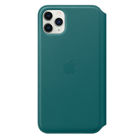 APPLE CASE IPHONE 11 PRO 6.5 MAX LEATHER FOLIO - PEACOCK