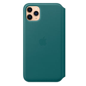 APPLE CAPA IPHONE 11 PRO 6.5 MAX LEATHER FOLIO - PEACOCK