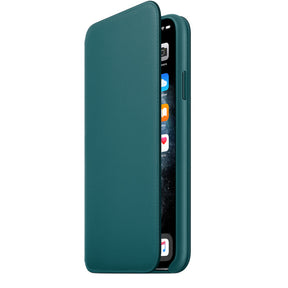 APPLE CAPA IPHONE 11 PRO 6.5 MAX LEATHER FOLIO - PEACOCK