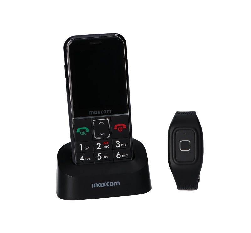 Maxcom Comfort MM735 2G 2.2" TFT mobile phone with SOS bracelet