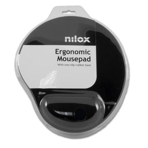 ALFOMBRILLA RATON ERGONOMICA NEGRA