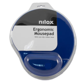 ALFOMBRILLA RATON ERGONOMICA AZUL