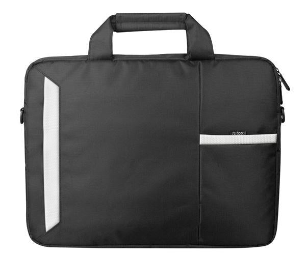 MALETIN 15 6 BLACK/WHITE