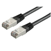 CABLE RED CAT 6 S/FTP 1M NEGRO BULK