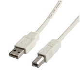 CABLE USB 2.0 A/BM/M 0 8M WHITE