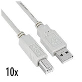 CABLE USB 2.0 A/BM/M 1.8M 10 PZ BL