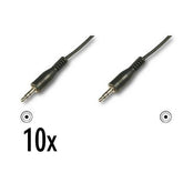 CABLE AUDIO JACK 3.5 M/M 1.5M 10 PZ