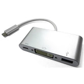 ADAPTER USB C 3.1/DVI-D+USB+CM/H