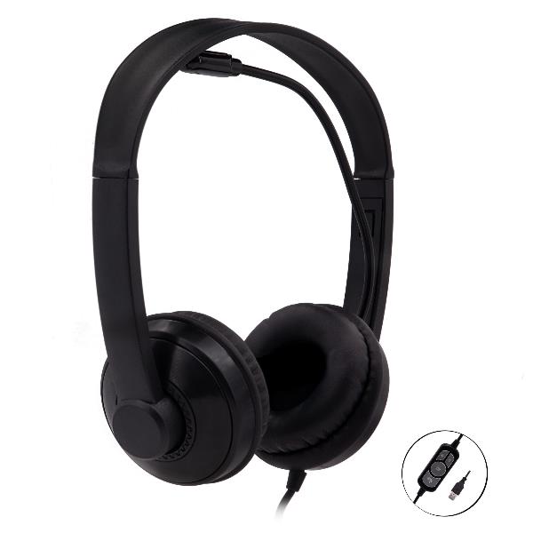 USB HEADPHONES WITH PC MICROPHONE
