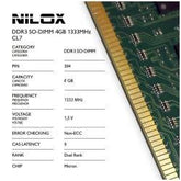 RAM DDR3 SO-DIMM 4GB 1333MHZ CL9