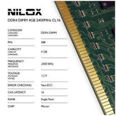 RAM DDR4 DIMM 4GB 2400MHZ CL16