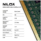 RAM DDR4 DIMM 4GB 2133MHZ CL15