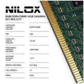 RAM DDR4 16GB 2400MHZ ECC REG CL17