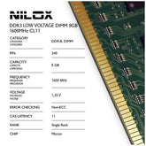 RAM DDR3L DIMM 8GB 1600MHZ CL11