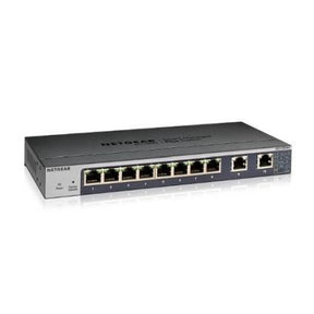 NETGEAR Plus GS110EMX - Switch - Smart - 8 x 1000Base-T + 2 x 100/1000/2.5G/5G/10G (uplink) - desktop, rail mountable, wall mountable - DC power