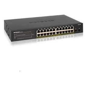 NETGEAR Smart GS324TP - Switch - Smart - 24 x 10/100/1000 (PoE+) + 2 x SFP - desktop, rail mountable - PoE+ (190W)