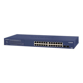 NETGEAR Smart GS724TPv2 - Switch - smart - 24 x 10/100/1000 (PoE+) + 2 x 1000Base-X SFP (uplink) - rail mountable - PoE+ (190W)