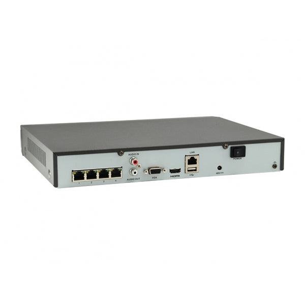 LEVELONE NVR 4 CHANNELS NETWORK VIDEO RECORDER 4 POE OUTPUTS, H.265/264