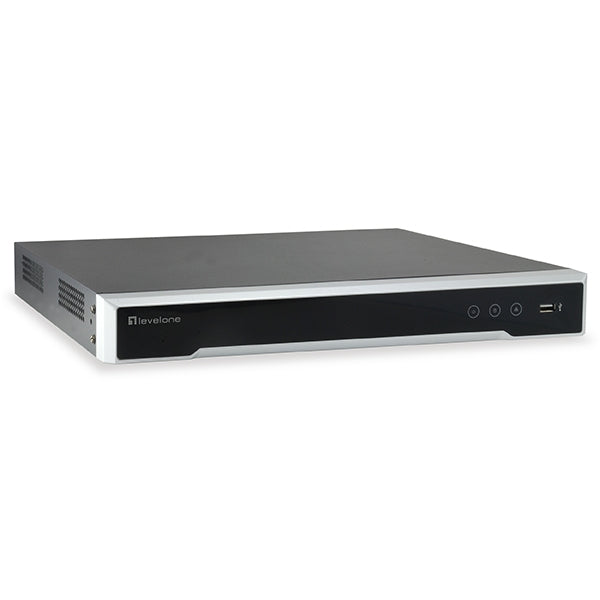 LEVELONE NVR 8 CHANNELS NETWORK VIDEO RECORD 8 POE OUTPUTS H.265/264