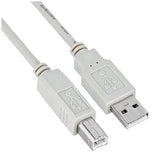 CABLE USB 2.0 A/BM/M 4.5M BLANCO