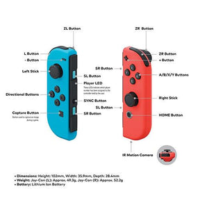 JOY-CON (CONJUNTO IZDA/DCHA) AZUL ROJO