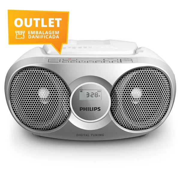 PHILIPS AUDIO PLAYER CDS RADIO AZ215S/12 SALIDA PLATA EMB DAÑADO