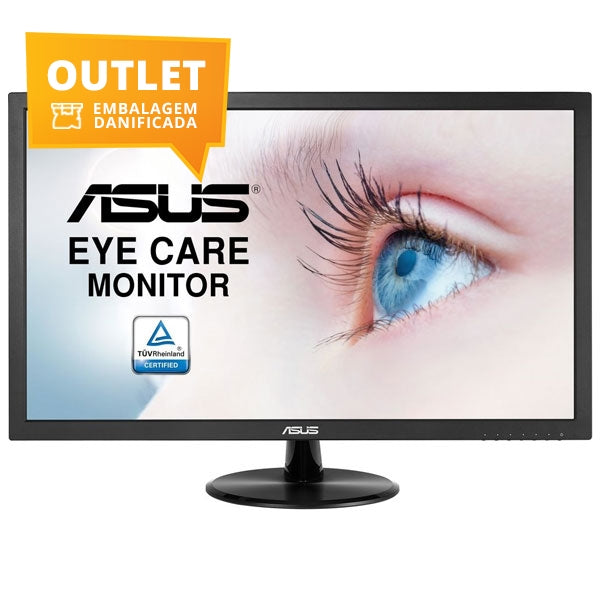 ASUS MONITOR LED 21.5 VP228DE FHD 5MS BLACK OUTLET PACKAGING DAMAGED