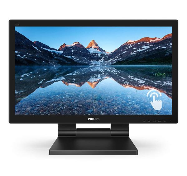 PHILIPS MONITOR 22 (21.5) TOUCHSCREEN FHD VGA DVI HDMI DP USB COLUNAS 222B9T