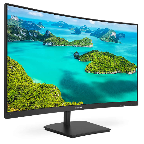 PHILIPS MONITOR VA 24 (23.6) 16.9 CURVO FHD VGA HDMI COLUNAS 241E1SCA