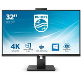 PHILIPS MONITOR IPS 32 UHD 4K HDMI DP USB-C WEBCAM SPEAKERS HAS PIVOT 329P1H