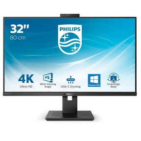 PHILIPS MONITOR IPS 32 UHD 4K HDMI DP USB-C WEBCAM SPEAKERS HAS PIVOT 329P1H