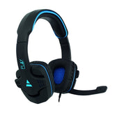 EWENT HEADSET GAMING PC 2X 3.5MM BLACK- BLUE