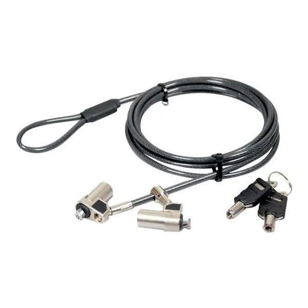 PORT TWIN HEAD KEYED SECURITY CABLE