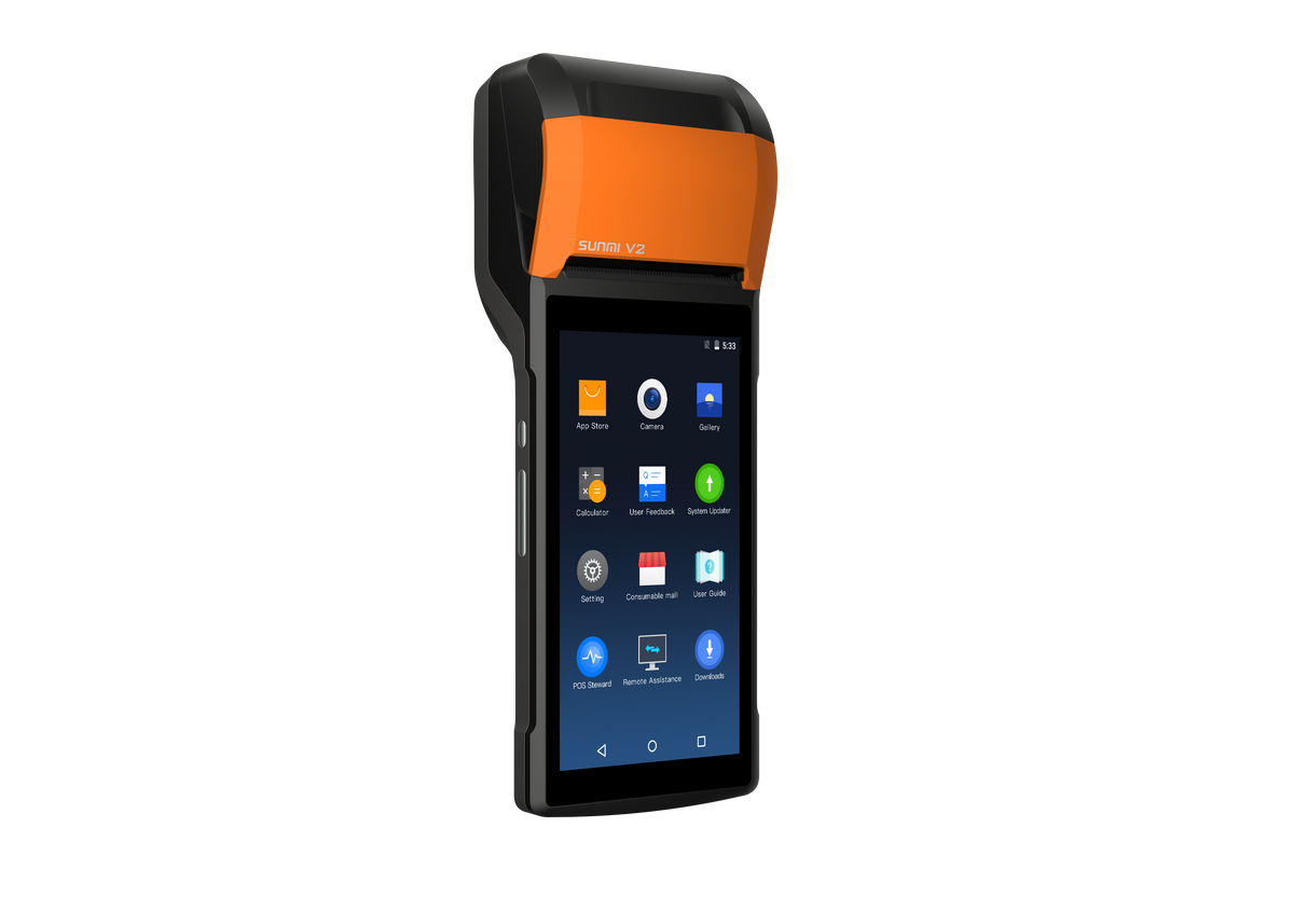 POS SUNMI Mobile V2 Android QuadCore 1.3Ghz 2GB/16GB & WiFI & BT & Impressora 58mm