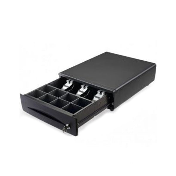 POS DRAWER POS METALICA D5 3N/8M 33x36.5x9.5 W/ BLACK KEY