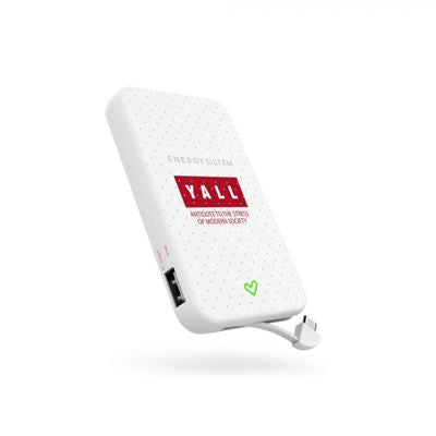 Energy Extra Battery 5000 - Edição Yall - carregador portátil - 5000 mAh - 2 conectores de saída (USB) - no cabo: USB-C