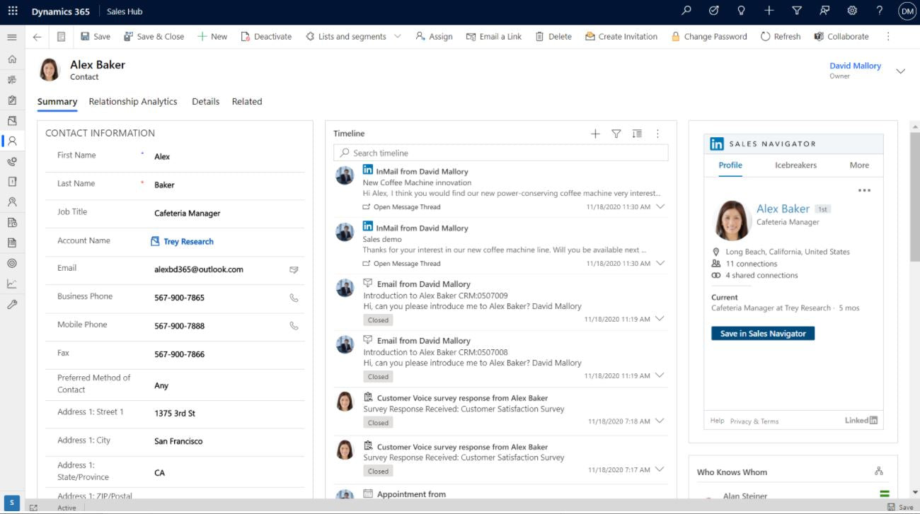 Microsoft Dynamics 365 - Sales - Microsoft Relationship Sales