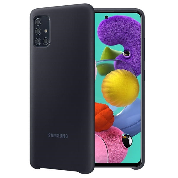 FUNDA SILICONA SAMSUNG A51 NEGRA