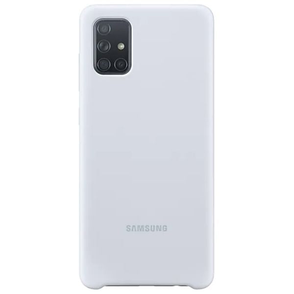 SAMSUNG A71 SILICONE COVER SILVER